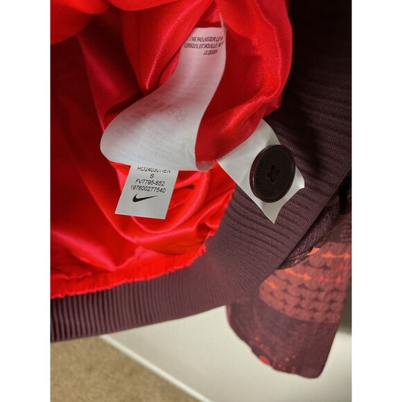 Nike Naomi Osaka Woven Jacquard Jacket Crimson Women Size S Oversized FV7795-652 - Picture 7 of 7